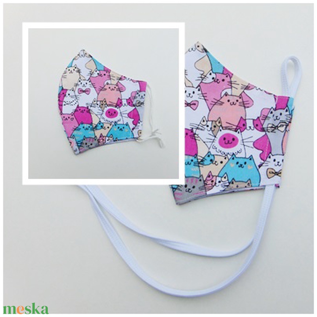 Gyermek- maszk / Színes cica mintás szájmaszk, textil szájmaszk, többször használható szájmaszk - gyerek - gyerek - Meska.hu Gyermek- maszk / Színes cica mintás szájmaszk, textil szájmaszk, többször használható szájmaszk - gyerek - gyerek - Meska.hu