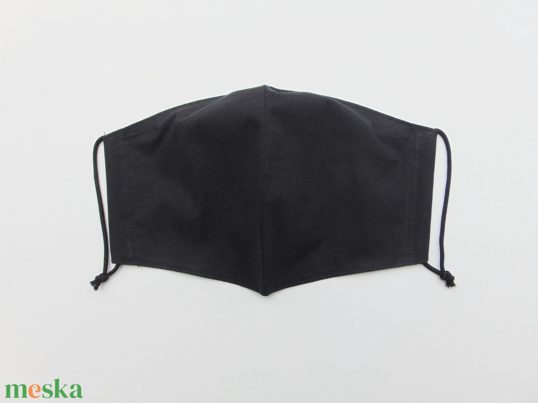 (3 db/cs) Fekete szájmaszk (18 cm magas) fülre akasztós / textil szájmaszk, többször használható szájmaszk - férfi & uniszex - férfi & uniszex - Meska.hu (3 db/cs) Fekete szájmaszk (18 cm magas) fülre akasztós / textil szájmaszk, többször használható szájmaszk - férfi & uniszex - férfi & uniszex - Meska.hu
