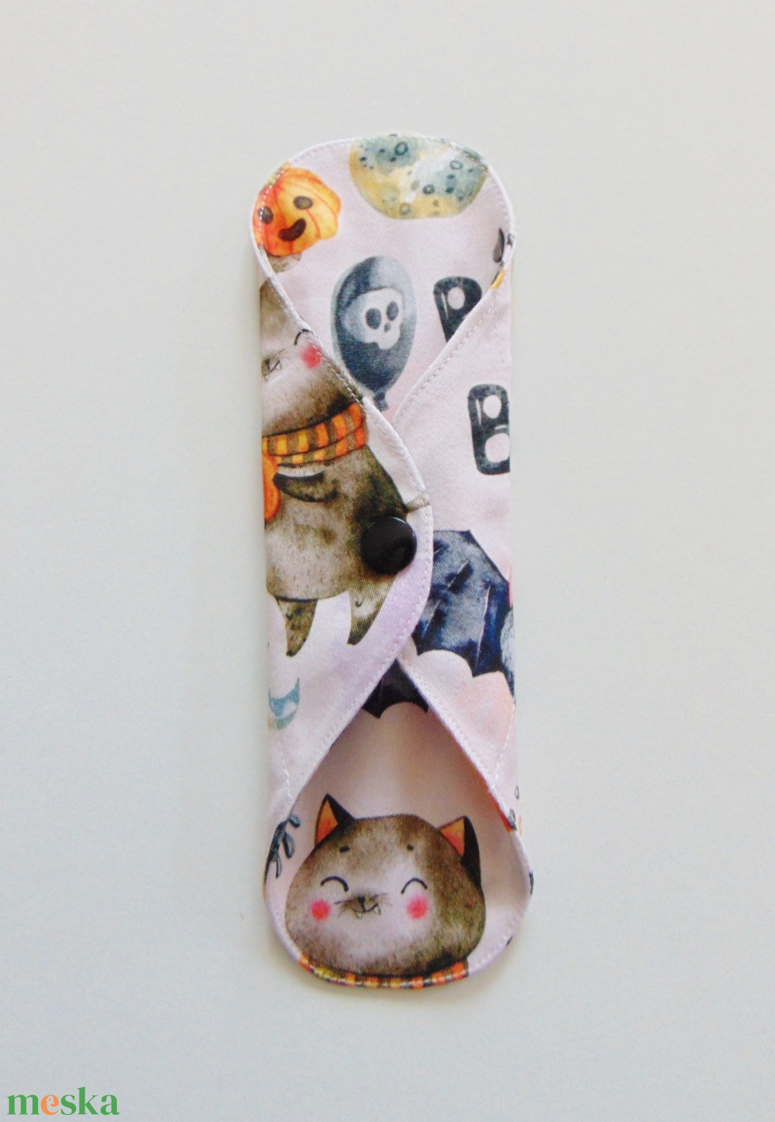 Mosható tisztasági betét- Halloween mintás / mosható textil betét, környezetbarát, többször használható -  - Meska.hu