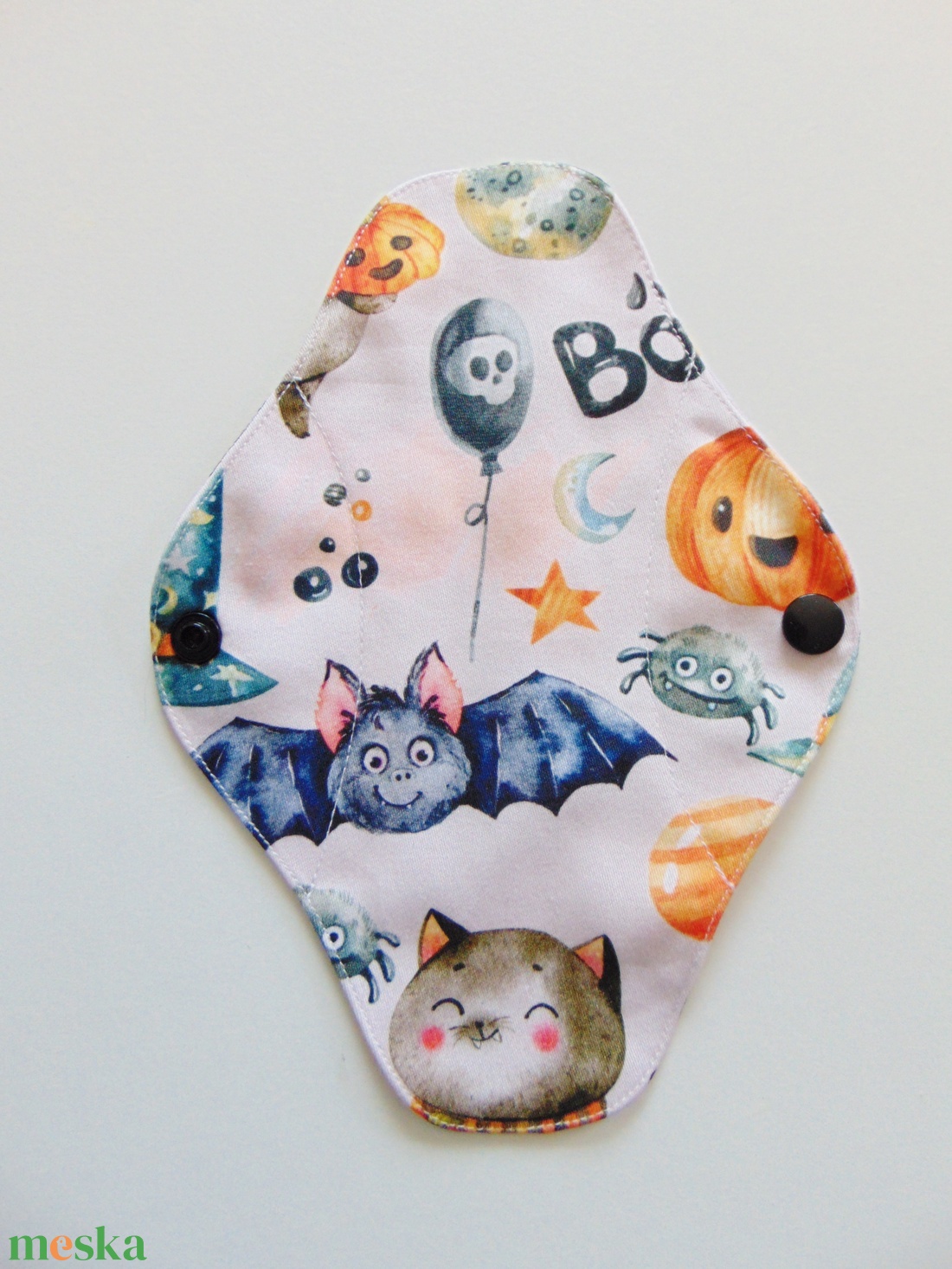 Mosható tisztasági betét- Halloween mintás / mosható textil betét, környezetbarát, többször használható -  - Meska.hu