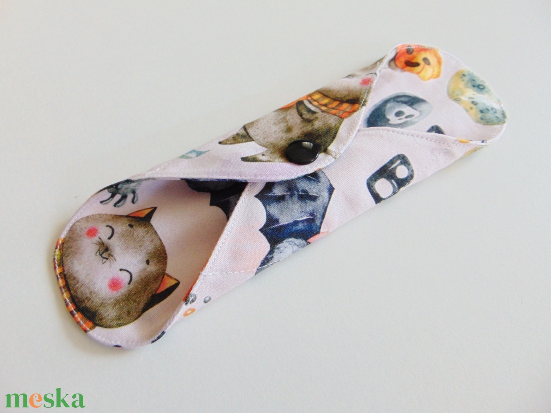 Mosható tisztasági betét- Halloween mintás / mosható textil betét, környezetbarát, többször használható -  - Meska.hu