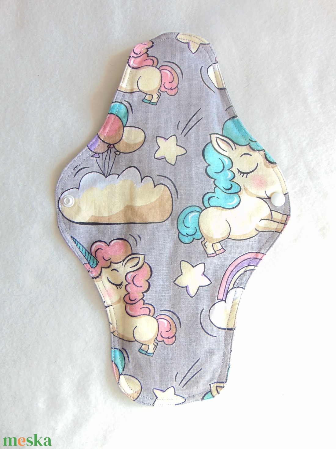 31 cm-es mosható női betét- maxi / unikornisok / intimbetét, mosható betét, környezetbarát termék - szépségápolás - intim higiénia - intimbetét - Meska.hu