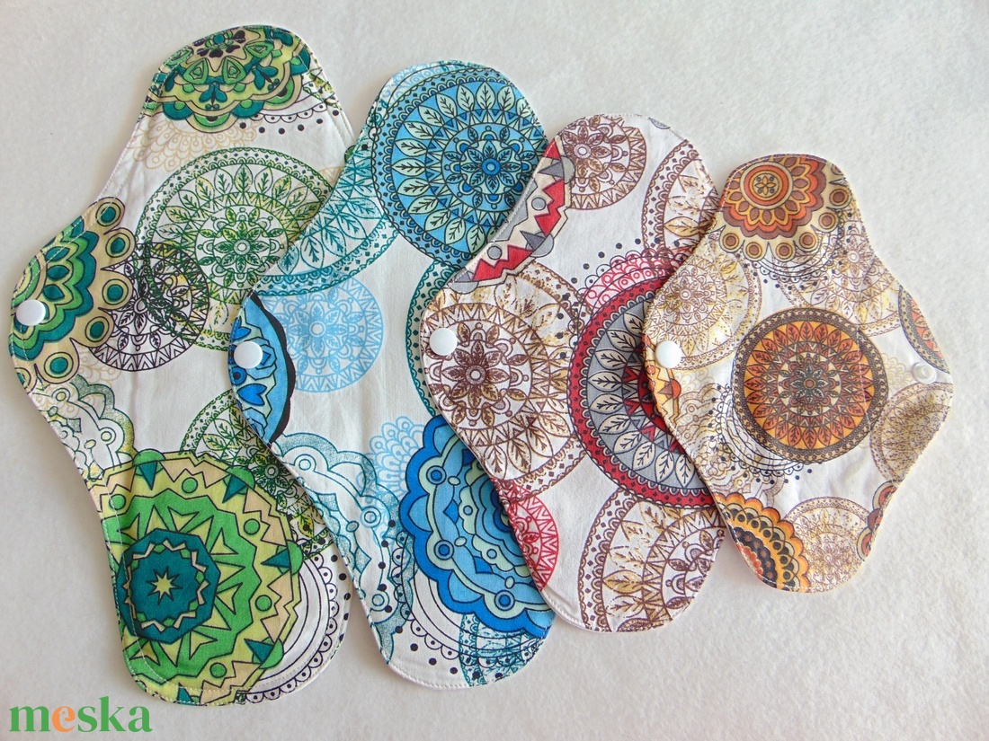 Mosható női betét csomag (4 db/cs) /intimbetét, mosható textil betét,mosható betét, környezetbarát termék - szépségápolás - intim higiénia - intimbetét - Meska.hu