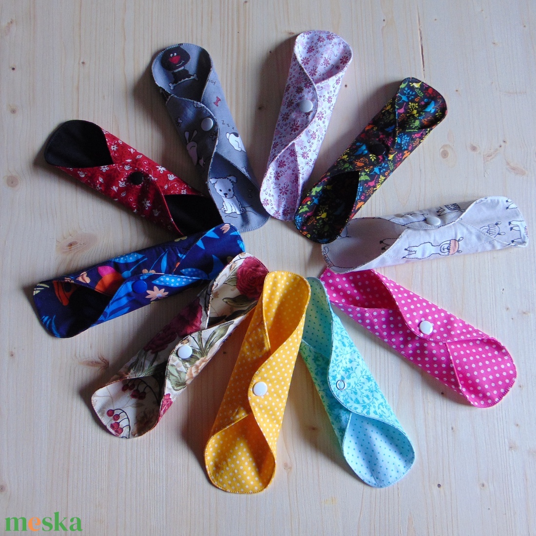 (10 db/cs) Tisztasági betét csomag / mosható textil betét, többször mosható - szépségápolás - intim higiénia - tisztasági betét - Meska.hu (10 db/cs) Tisztasági betét csomag / mosható textil betét, többször mosható - szépségápolás - intim higiénia - tisztasági betét - Meska.hu