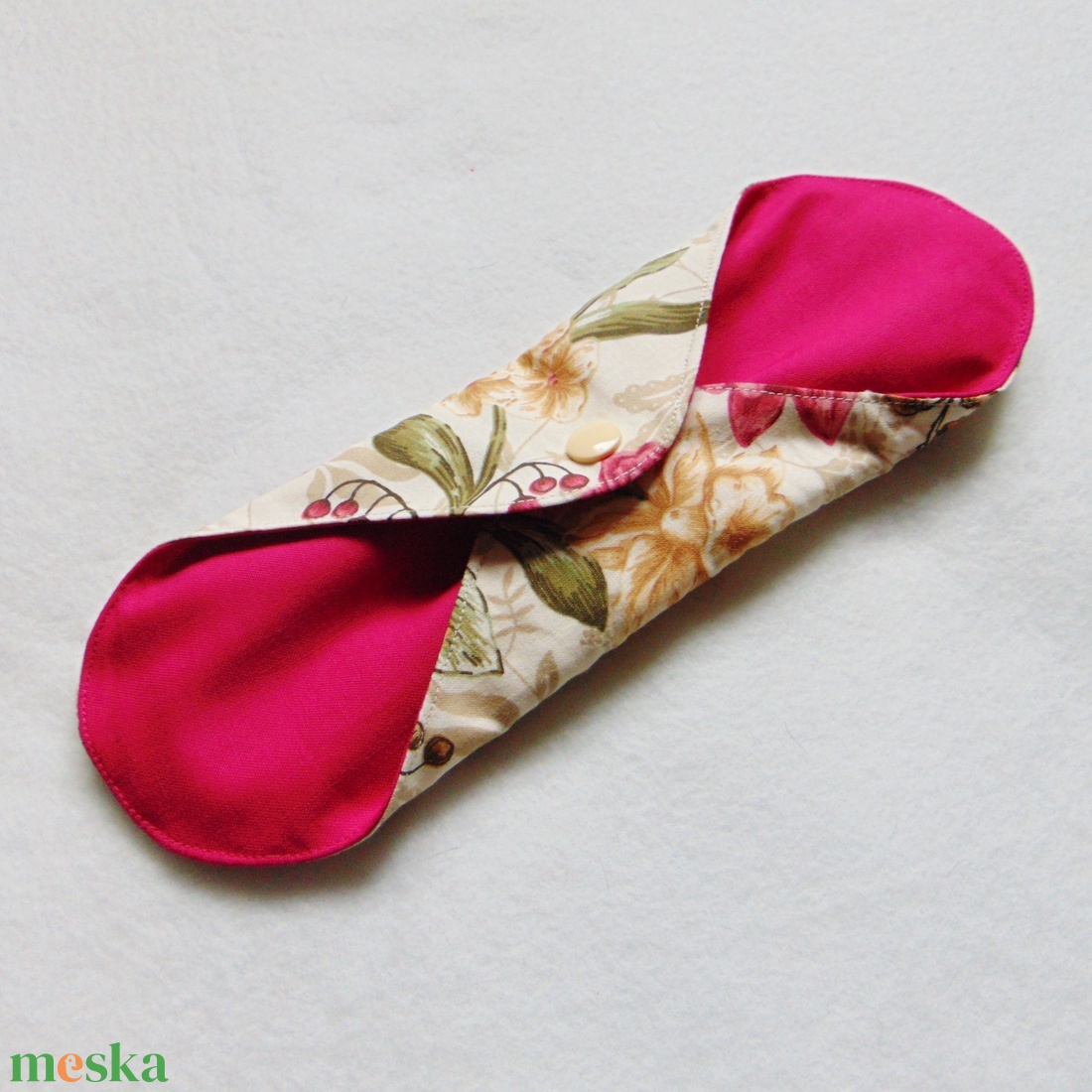 24 cm-es mosható betét / bordó babarózsa mintás - szépségápolás - intim higiénia - intimbetét - Meska.hu 24 cm-es mosható betét / bordó babarózsa mintás - szépségápolás - intim higiénia - intimbetét - Meska.hu