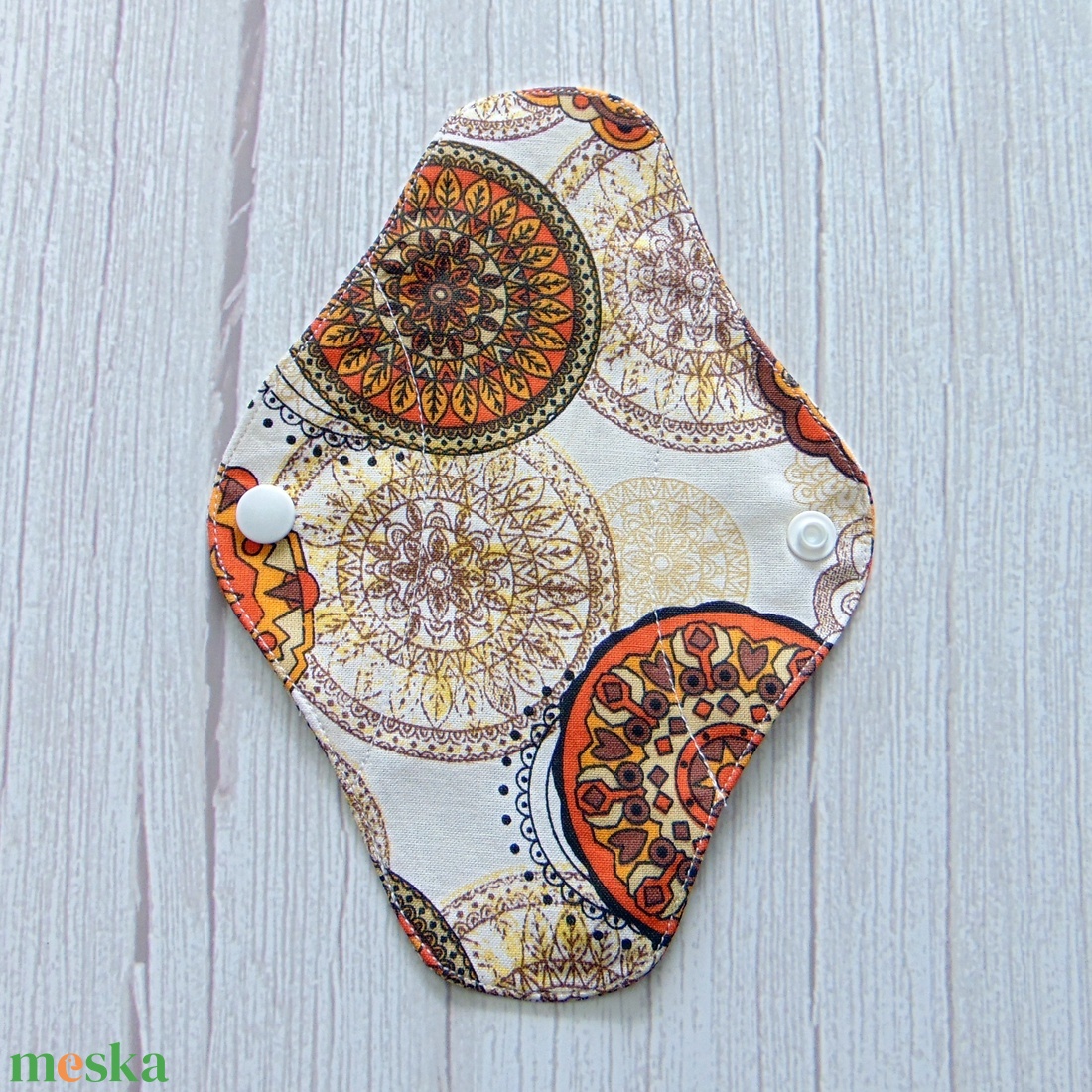 Mosható tisztasági betét / narancssárga- barna mandala mintás - szépségápolás - intim higiénia - tisztasági betét - Meska.hu Mosható tisztasági betét / narancssárga- barna mandala mintás - szépségápolás - intim higiénia - tisztasági betét - Meska.hu