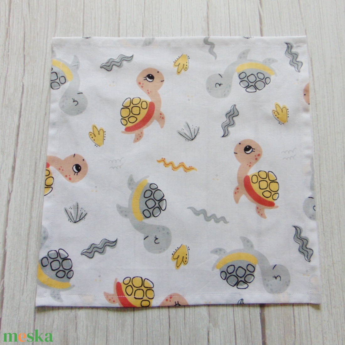 Textil szalvéta - Teknős mintás - otthon & életmód - konyhafelszerelés, tálalás - konyhai textil - szalvéta - Meska.hu Textil szalvéta - Teknős mintás - otthon & életmód - konyhafelszerelés, tálalás - konyhai textil - szalvéta - Meska.hu