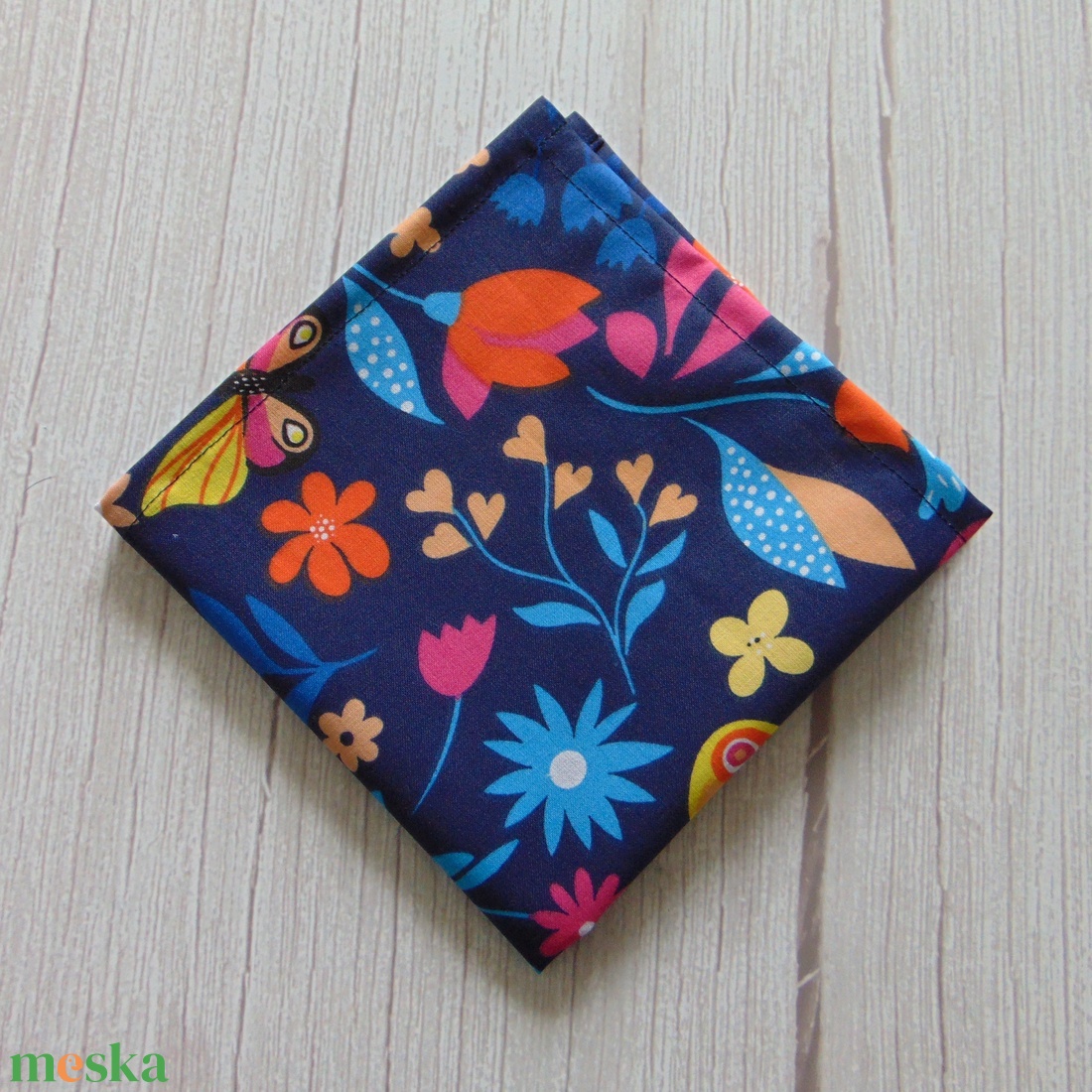 Textil szalvéta: lepkék- virágok, kék - táska & tok - uzsonna- & ebéd tartó - szendvics csomagoló - Meska.hu Textil szalvéta: lepkék- virágok, kék - táska & tok - uzsonna- & ebéd tartó - szendvics csomagoló - Meska.hu