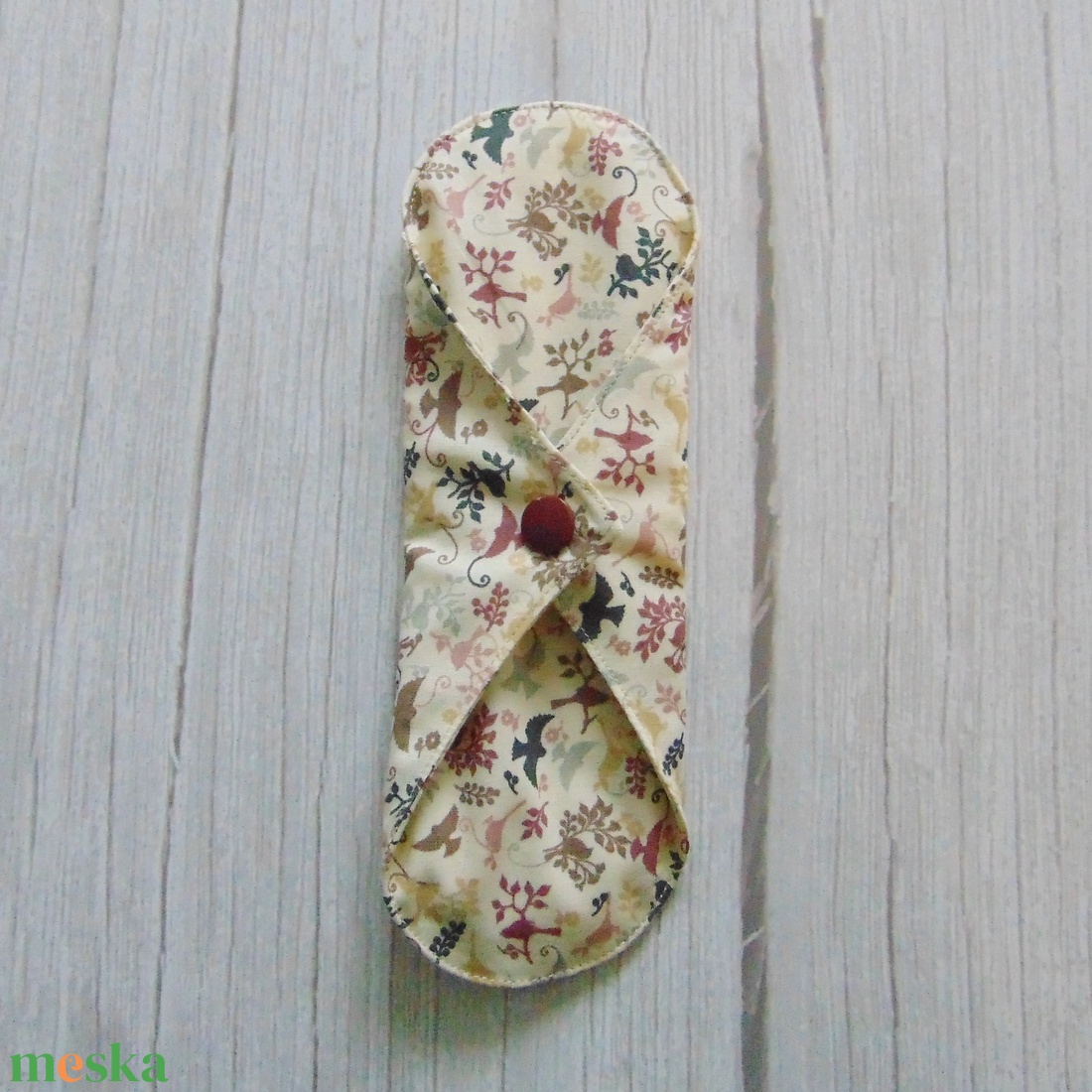 19,5 cm-es mosható betét / bézs- barna kismadár mintás - szépségápolás - intim higiénia - intimbetét - Meska.hu 19,5 cm-es mosható betét / bézs- barna kismadár mintás - szépségápolás - intim higiénia - intimbetét - Meska.hu
