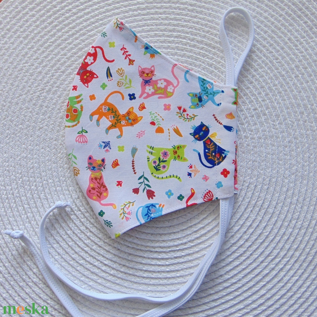 Színes cica mintás szájmaszk (16 cm), textil szájmaszk, többször használható szájmaszk - női - női - Meska.hu Színes cica mintás szájmaszk (16 cm), textil szájmaszk, többször használható szájmaszk - női - női - Meska.hu