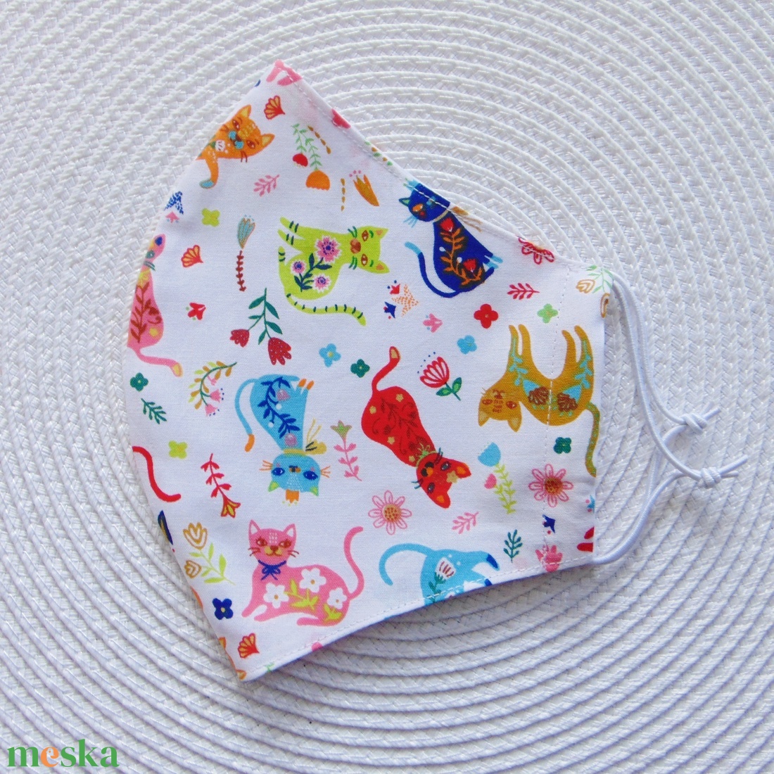 Színes cica mintás szájmaszk (16 cm), textil szájmaszk, többször használható szájmaszk - női - női - Meska.hu Színes cica mintás szájmaszk (16 cm), textil szájmaszk, többször használható szájmaszk - női - női - Meska.hu
