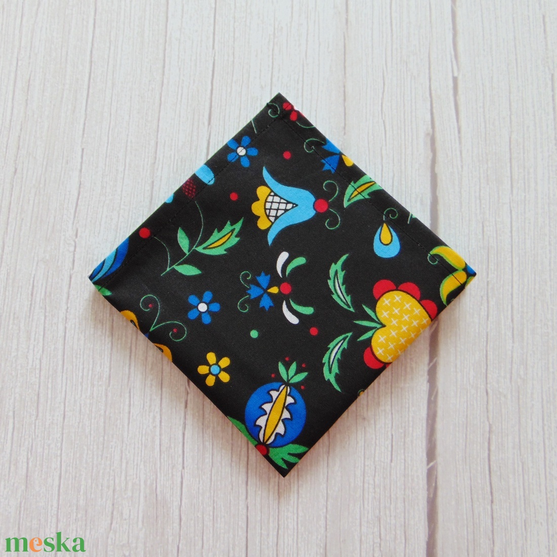 Textil szalvéta: Fekete - népi motívum - táska & tok - uzsonna- & ebéd tartó - szendvics csomagoló - Meska.hu Textil szalvéta: Fekete - népi motívum - táska & tok - uzsonna- & ebéd tartó - szendvics csomagoló - Meska.hu