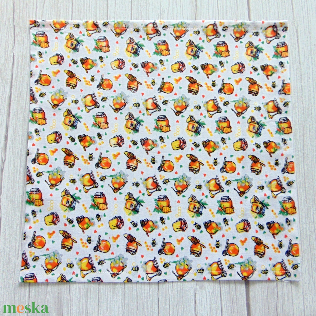 Textil szalvéta - Mézes csupor mintás - táska & tok - uzsonna- & ebéd tartó - szendvics csomagoló - Meska.hu Textil szalvéta - Mézes csupor mintás - táska & tok - uzsonna- & ebéd tartó - szendvics csomagoló - Meska.hu