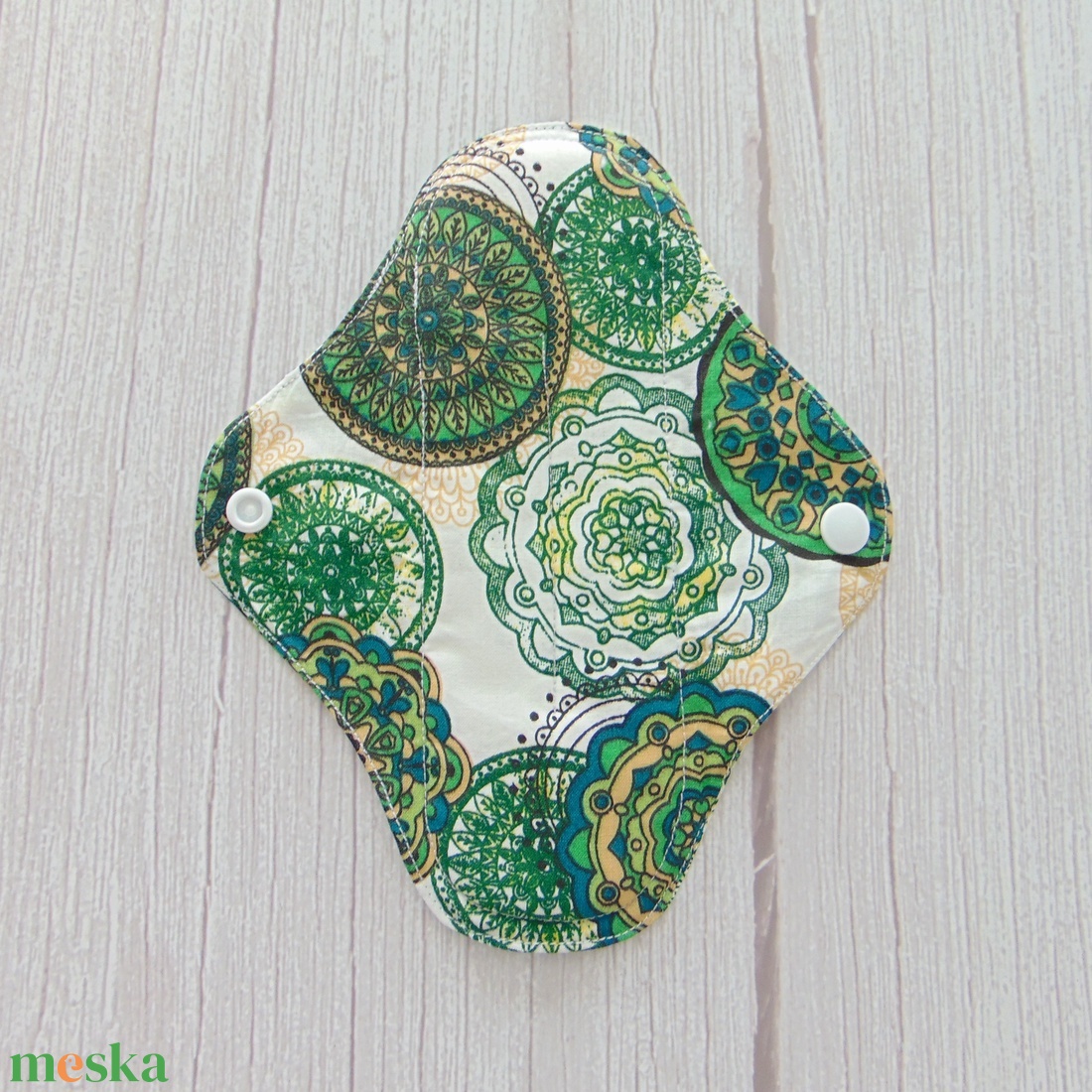 20 cm-es mosható betét / zöld mandala mintás - szépségápolás - intim higiénia - intimbetét - Meska.hu 20 cm-es mosható betét / zöld mandala mintás - szépségápolás - intim higiénia - intimbetét - Meska.hu