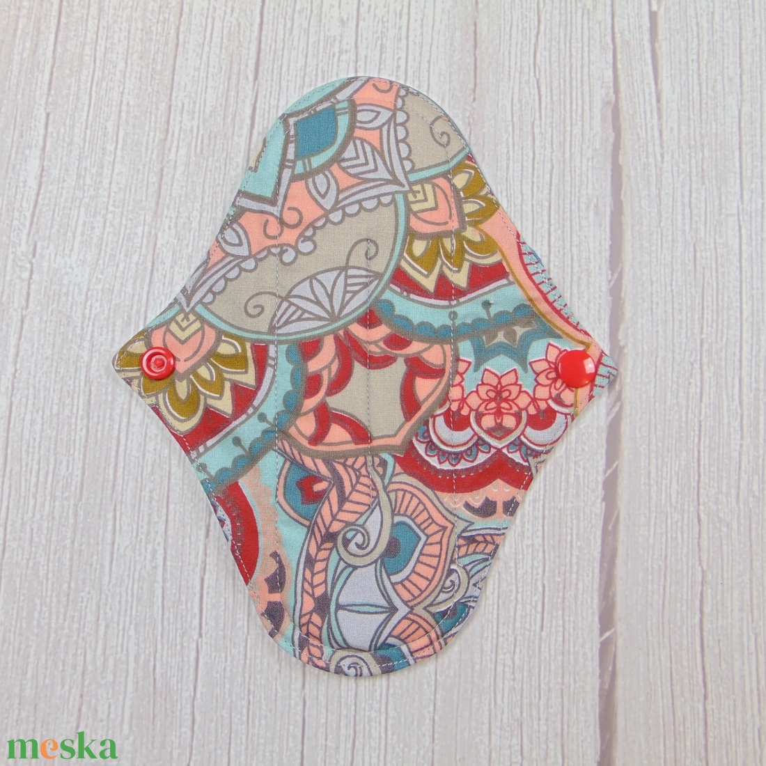 19,5 cm-es mosható betét / bordó-szürke mandala mintás - szépségápolás - intim higiénia - intimbetét - Meska.hu 19,5 cm-es mosható betét / bordó-szürke mandala mintás - szépségápolás - intim higiénia - intimbetét - Meska.hu