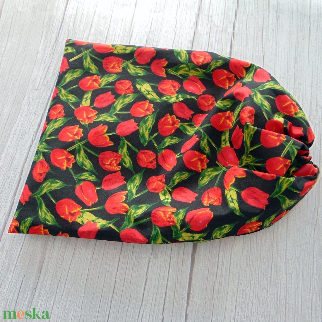 Kenyeres zsák - nagy méretű / tulipán mintás - fekete - táska & tok - bevásárlás & shopper táska - kenyeres zsák - Meska.hu Kenyeres zsák - nagy méretű / tulipán mintás - fekete - táska & tok - bevásárlás & shopper táska - kenyeres zsák - Meska.hu