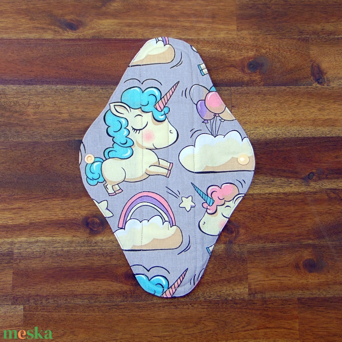 29 cm-es mosható betét / unikornis mintás  - szépségápolás - intim higiénia - intimbetét - Meska.hu