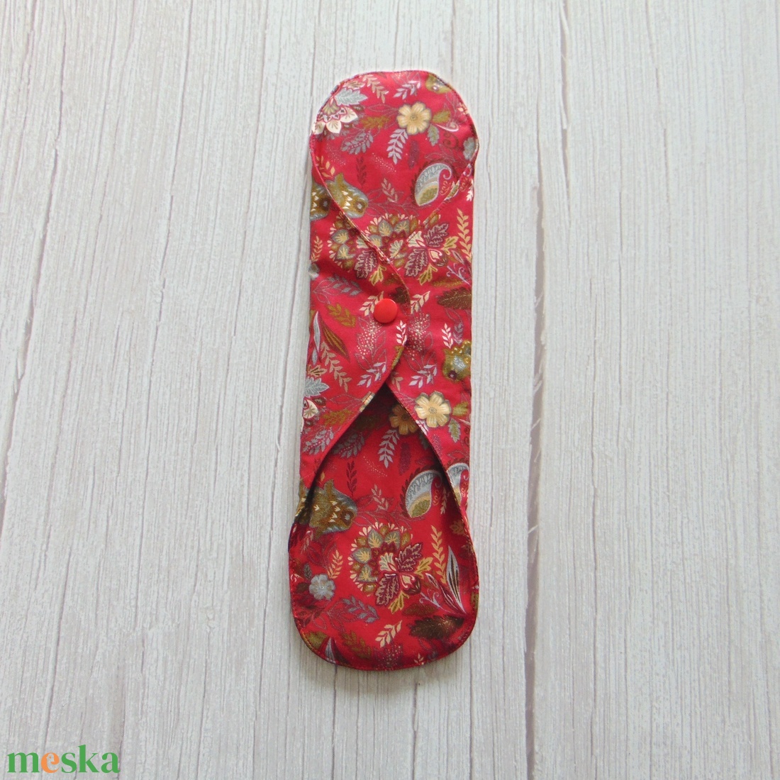 31 cm-es mosható betét / piros- keleti varázs mintás - szépségápolás - intim higiénia - intimbetét - Meska.hu