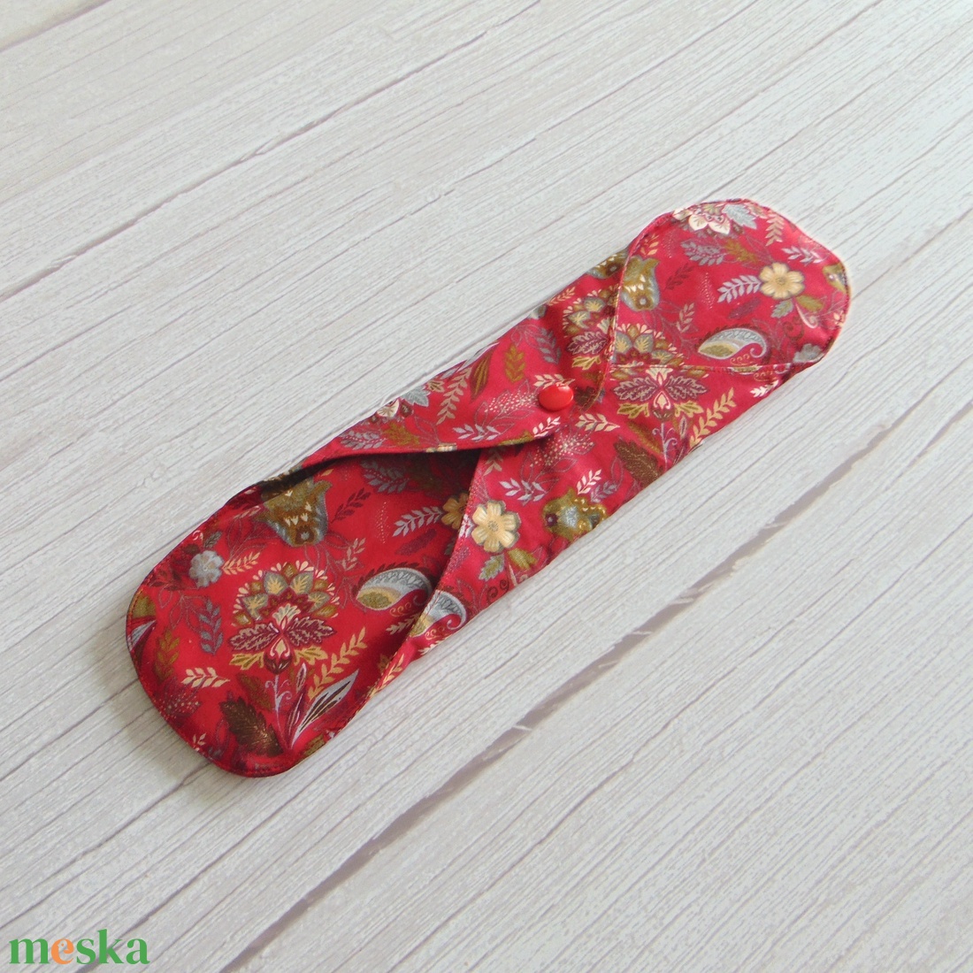 31 cm-es mosható betét / piros- keleti varázs mintás - szépségápolás - intim higiénia - intimbetét - Meska.hu