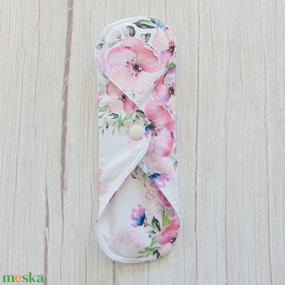 23 cm-es mosható női betét/ alma virág mintás /intimbetét, mosható textil betét, környezetbarát termék - szépségápolás - intim higiénia - intimbetét - Meska.hu