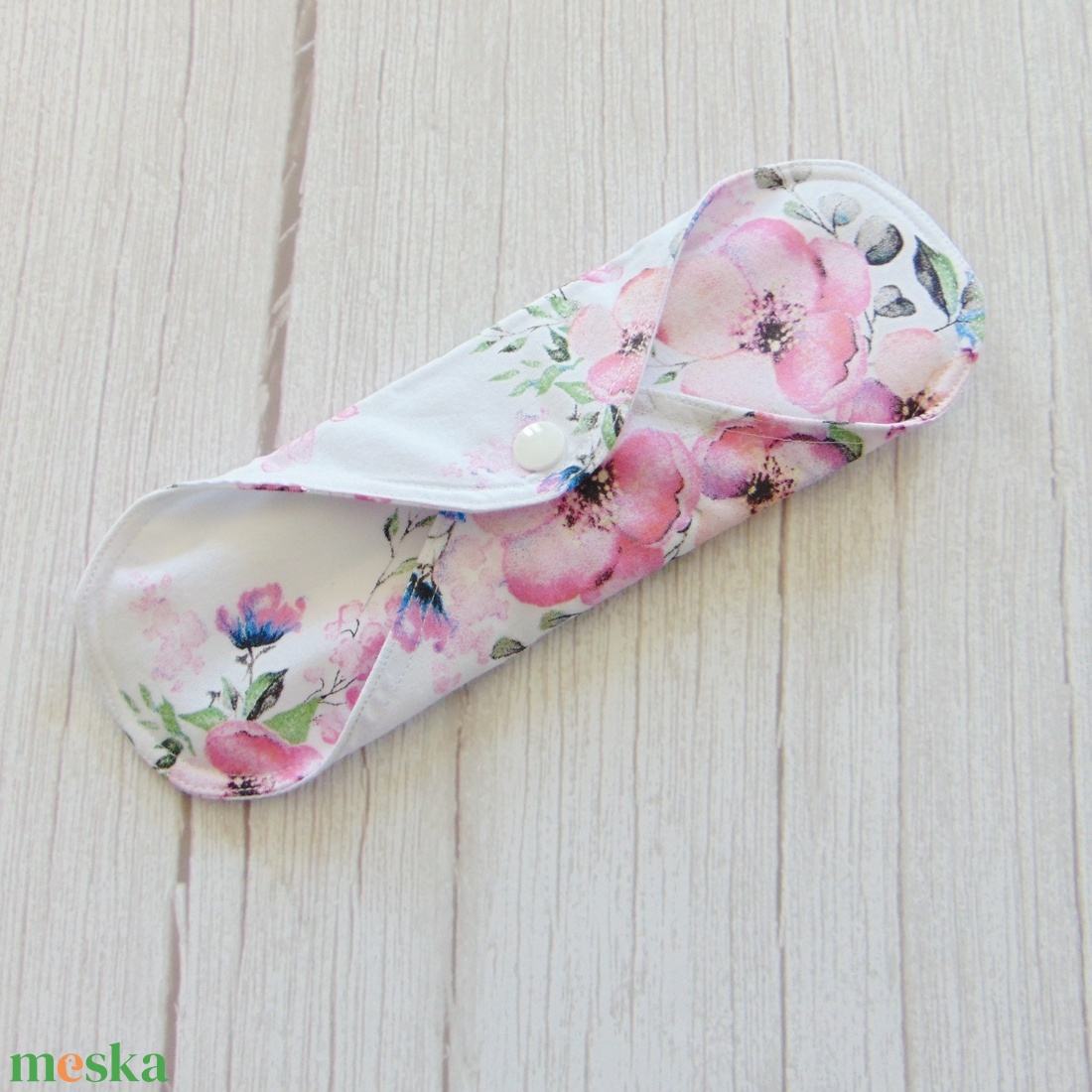 23 cm-es mosható női betét/ alma virág mintás /intimbetét, mosható textil betét, környezetbarát termék - szépségápolás - intim higiénia - intimbetét - Meska.hu