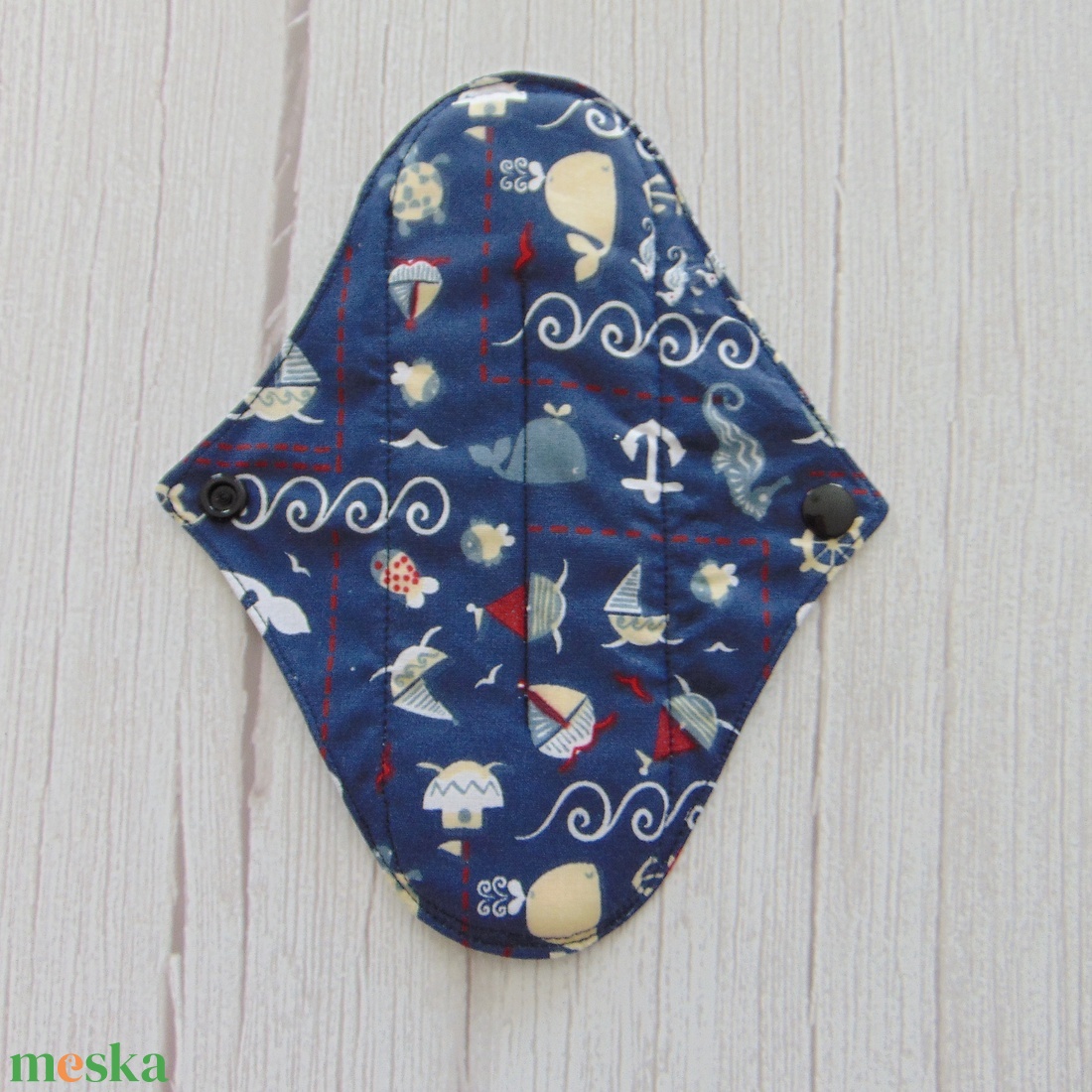 19,5 cm-es mosható betét / tenger mintás - szépségápolás - intim higiénia - intimbetét - Meska.hu 19,5 cm-es mosható betét / tenger mintás - szépségápolás - intim higiénia - intimbetét - Meska.hu