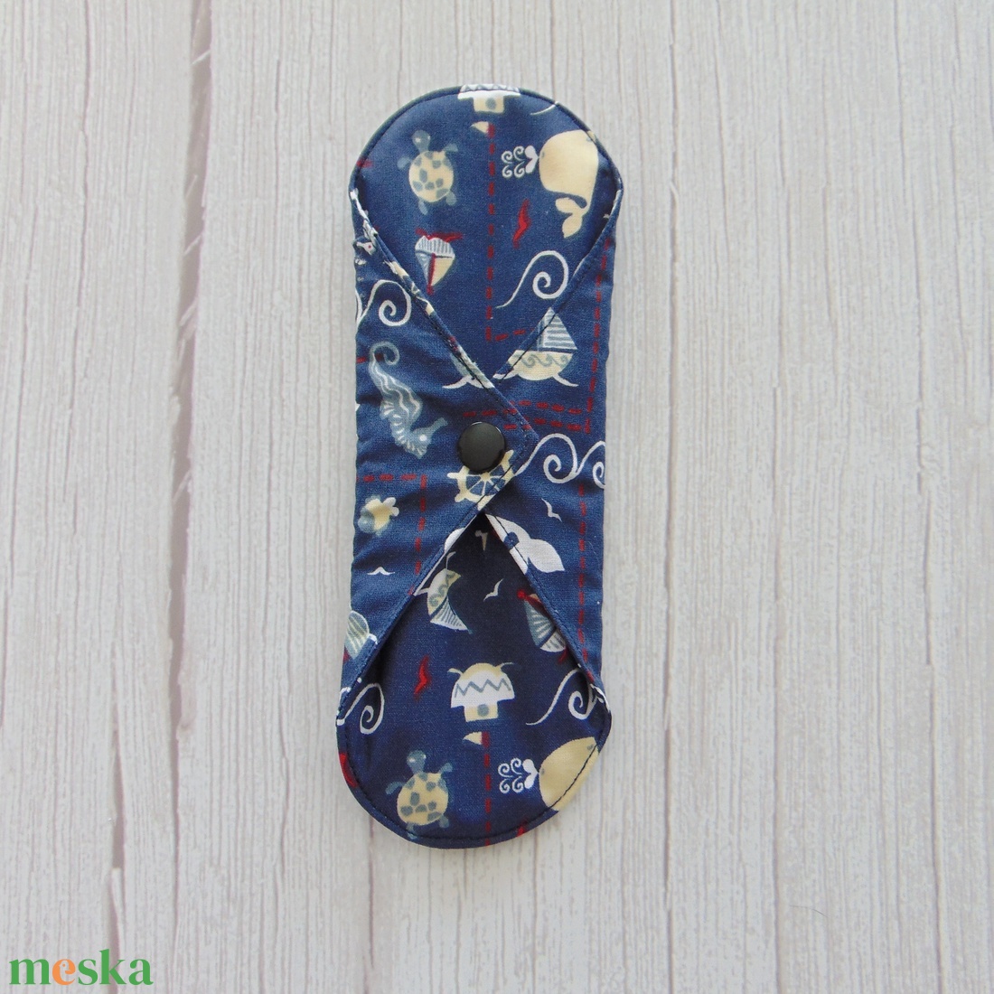 19,5 cm-es mosható betét / tenger mintás - szépségápolás - intim higiénia - intimbetét - Meska.hu 19,5 cm-es mosható betét / tenger mintás - szépségápolás - intim higiénia - intimbetét - Meska.hu