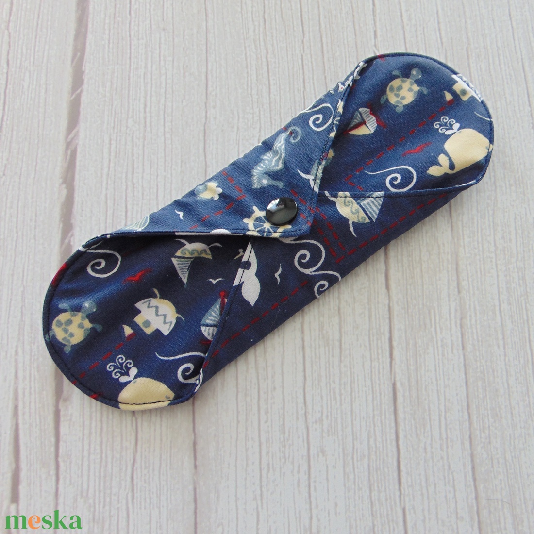 19,5 cm-es mosható betét / tenger mintás - szépségápolás - intim higiénia - intimbetét - Meska.hu 19,5 cm-es mosható betét / tenger mintás - szépségápolás - intim higiénia - intimbetét - Meska.hu