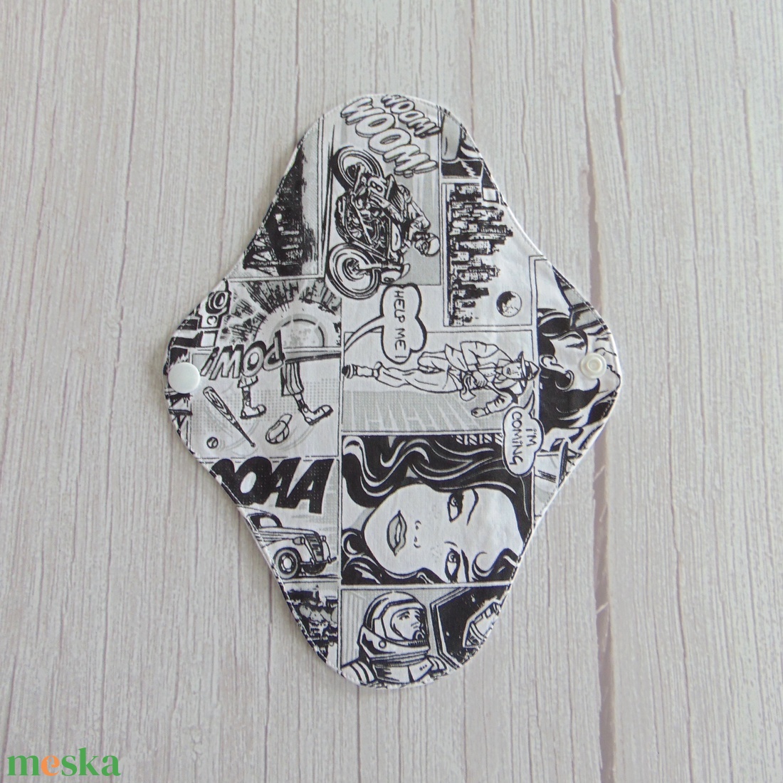 24 cm-es mosható női betét / képregény mintás / pamut - szépségápolás - intim higiénia - intimbetét - Meska.hu 24 cm-es mosható női betét / képregény mintás / pamut - szépségápolás - intim higiénia - intimbetét - Meska.hu