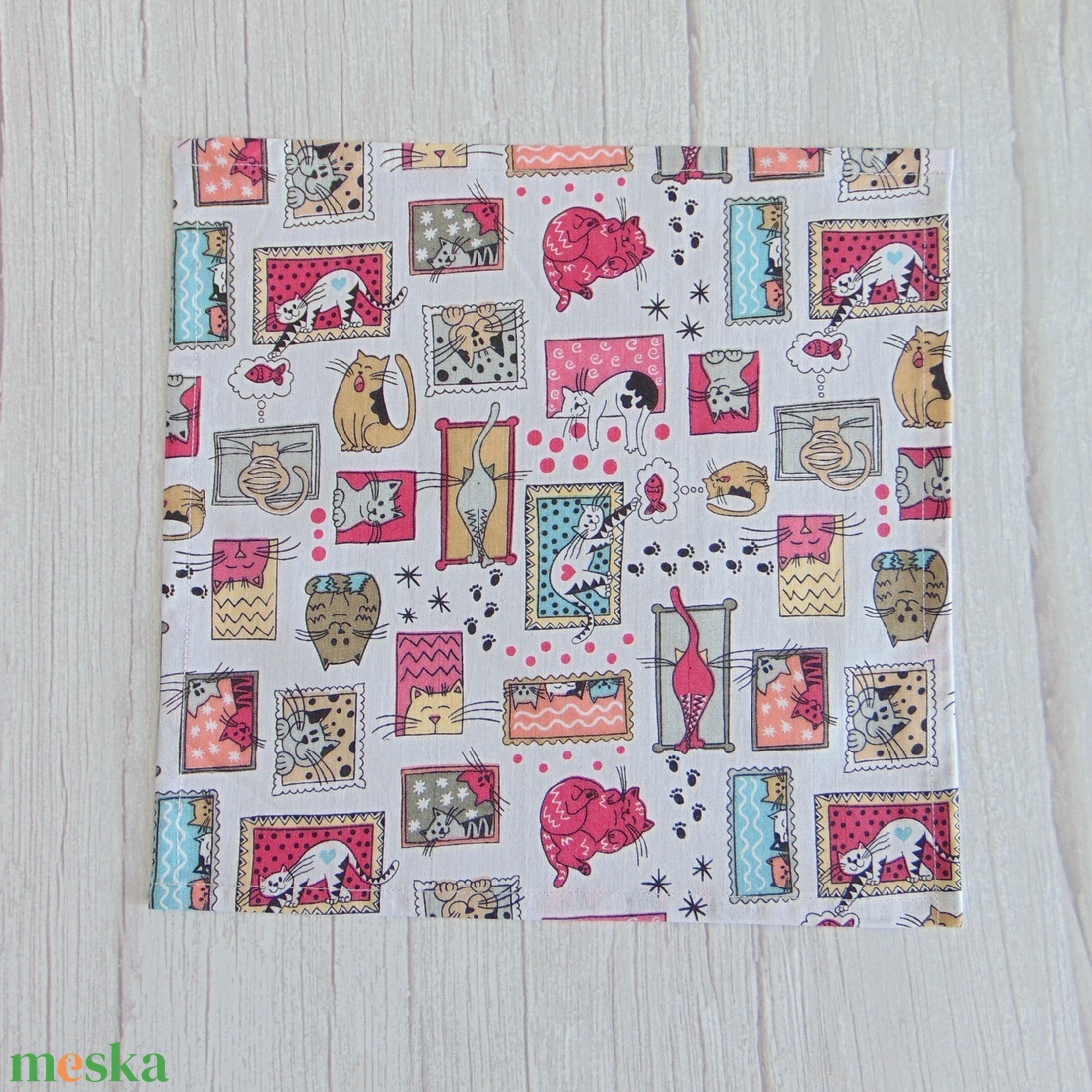 Textil szalvéta / cicák keretben - rózsaszín - táska & tok - uzsonna- & ebéd tartó - szendvics csomagoló - Meska.hu Textil szalvéta / cicák keretben - rózsaszín - táska & tok - uzsonna- & ebéd tartó - szendvics csomagoló - Meska.hu