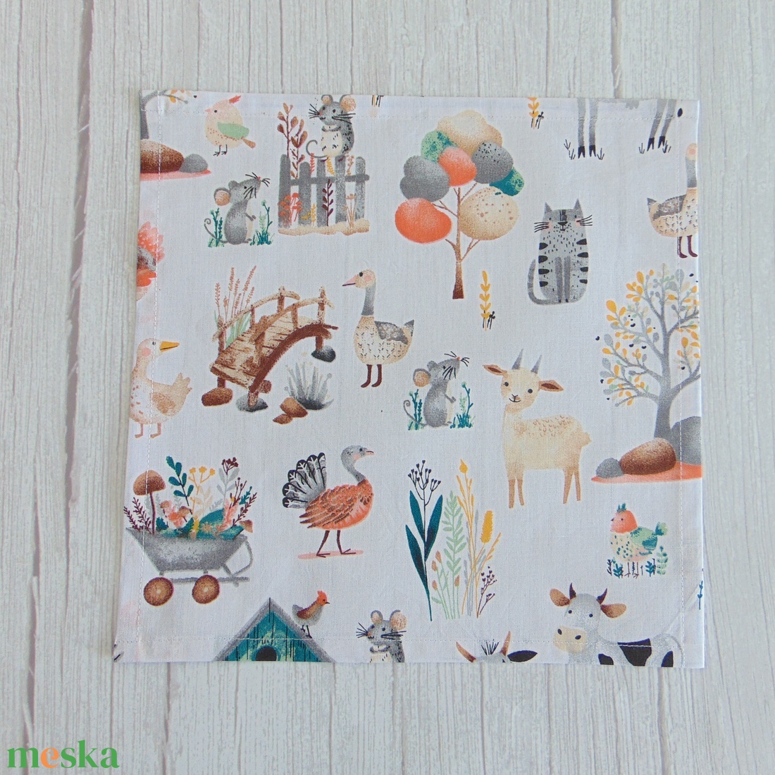 Textil szalvéta / farm mintás - táska & tok - uzsonna- & ebéd tartó - szendvics csomagoló - Meska.hu Textil szalvéta / farm mintás - táska & tok - uzsonna- & ebéd tartó - szendvics csomagoló - Meska.hu