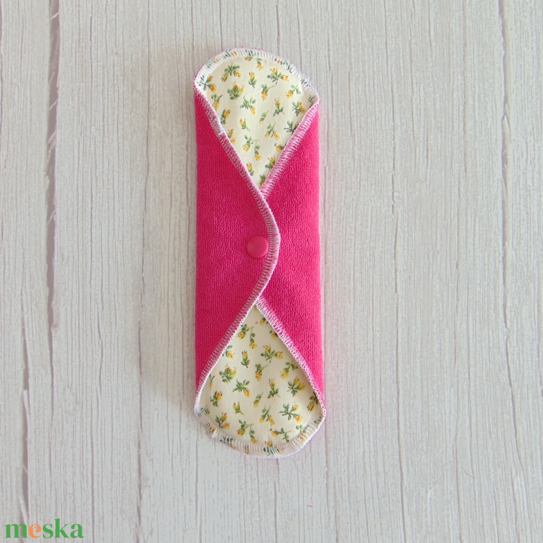 LARA mosható betét 23 cm / Pink frottír : apró sárga rózsák - szépségápolás - intim higiénia - intimbetét - Meska.hu LARA mosható betét 23 cm / Pink frottír : apró sárga rózsák - szépségápolás - intim higiénia - intimbetét - Meska.hu