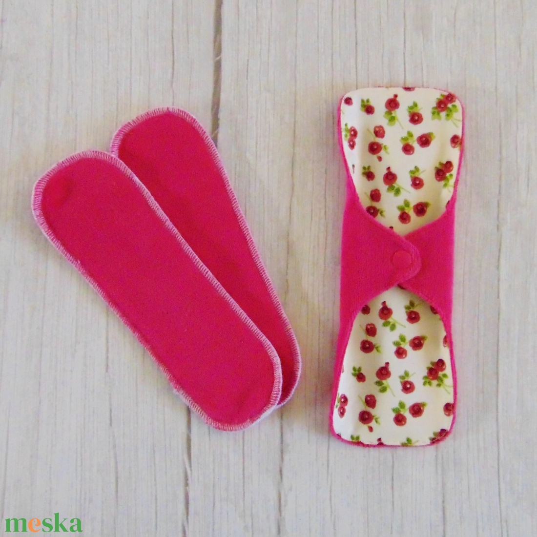 DANA D3 PLUS mosható betét 23,5 cm / ekrü - rózsák - szépségápolás - intim higiénia - intimbetét - Meska.hu