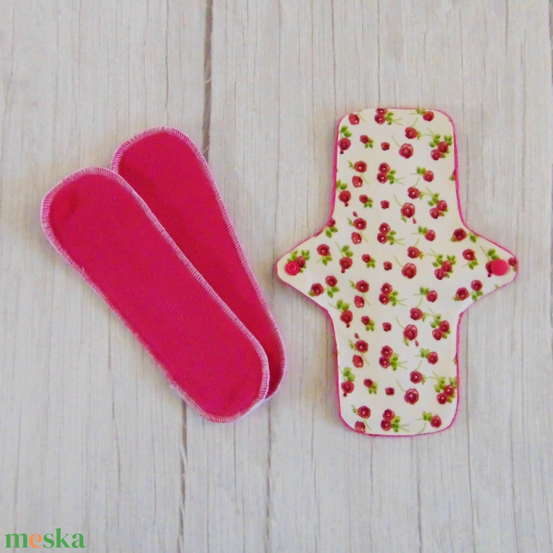 DANA D3 PLUS mosható betét 23,5 cm / ekrü - rózsák - szépségápolás - intim higiénia - intimbetét - Meska.hu