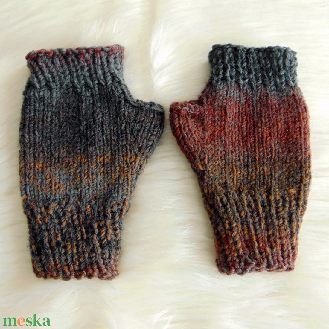 Logan - FÉRFI ujjatlan kesztyű / kézmelegítő, kötött kesztyű - ruha & divat - sál, sapka, kendő - kesztyű - Meska.hu