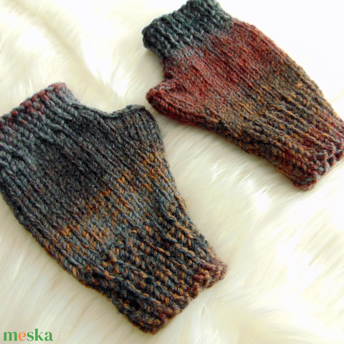 Logan - FÉRFI ujjatlan kesztyű / kézmelegítő, kötött kesztyű - ruha & divat - sál, sapka, kendő - kesztyű - Meska.hu