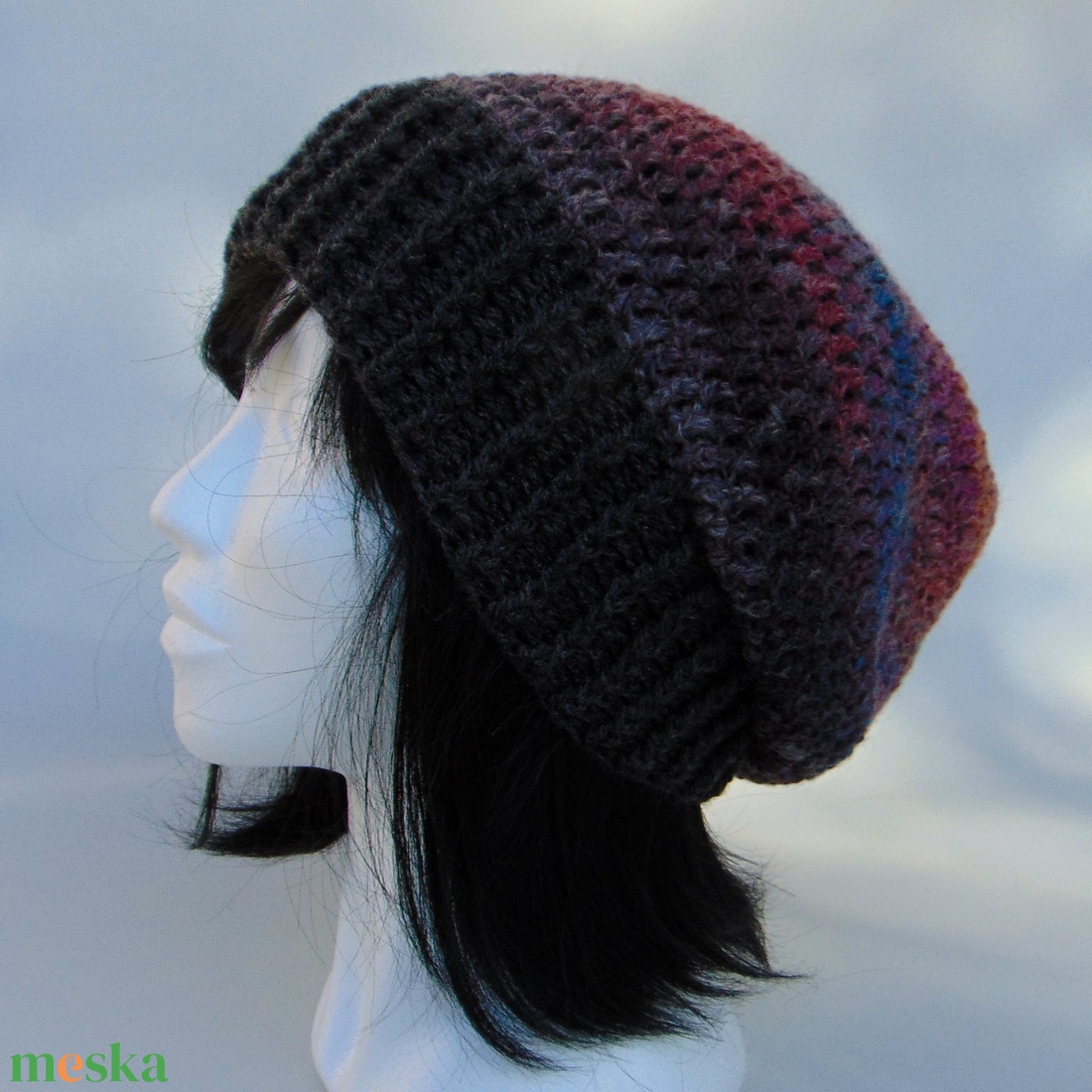 Sierra slouchy fazonú női sapka /  horgolt sapka  - ruha & divat - sál, sapka, kendő - sapka - Meska.hu