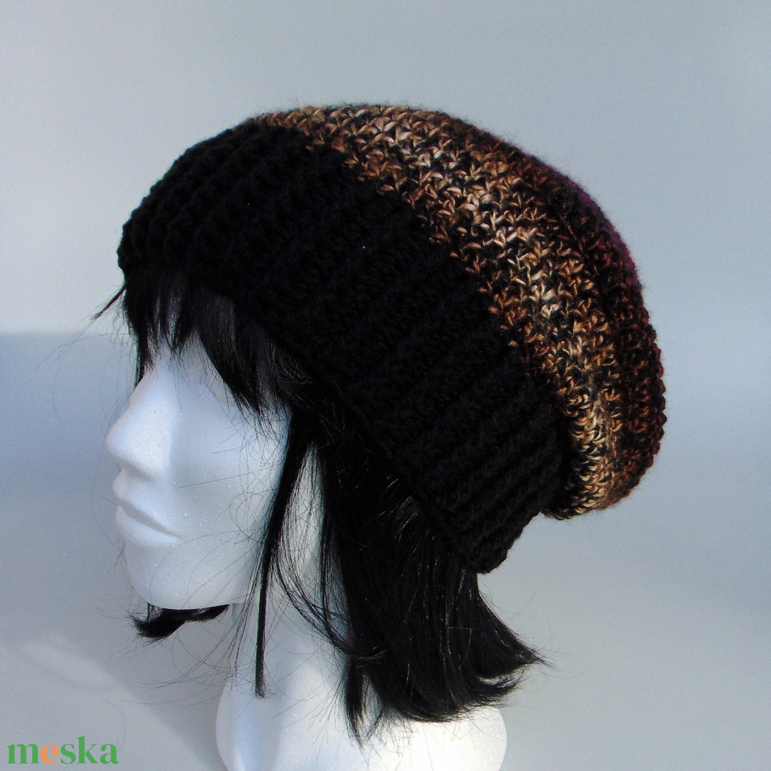 Ruby slouchy fazonú női sapka /  horgolt sapka  - ruha & divat - sál, sapka, kendő - sapka - Meska.hu