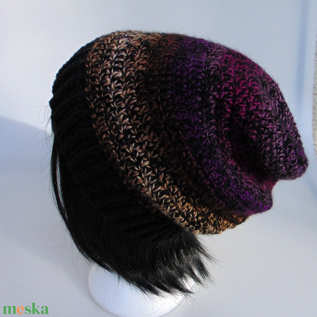 Ruby slouchy fazonú női sapka /  horgolt sapka  - ruha & divat - sál, sapka, kendő - sapka - Meska.hu