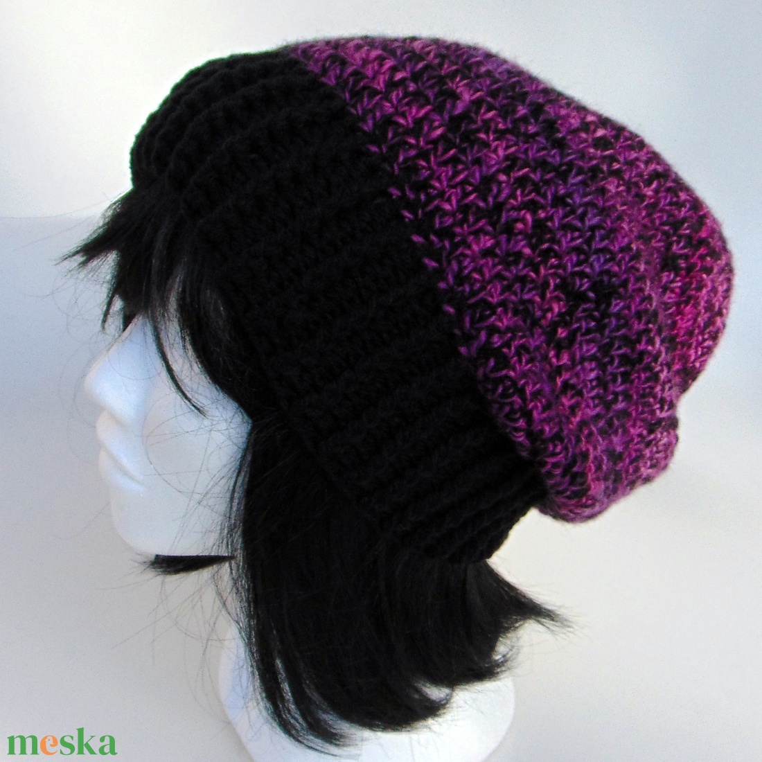 Serenity slouchy fazonú női sapka /  horgolt sapka  - ruha & divat - sál, sapka, kendő - sapka - Meska.hu