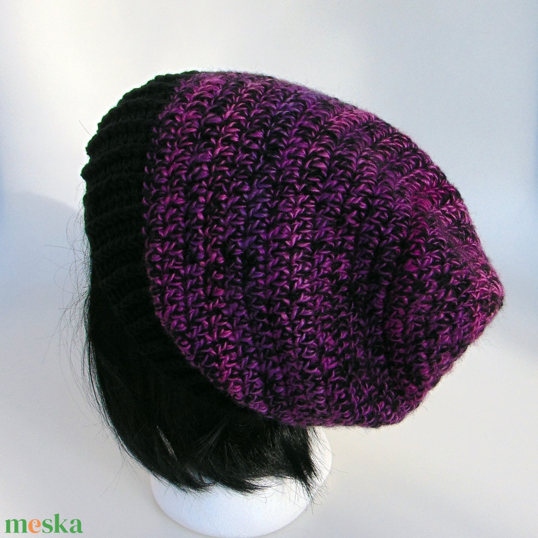 Serenity slouchy fazonú női sapka /  horgolt sapka  - ruha & divat - sál, sapka, kendő - sapka - Meska.hu