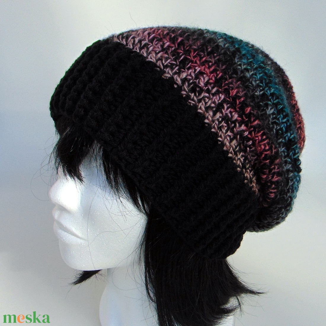 Cora slouchy fazonú női sapka /  horgolt sapka  - ruha & divat - sál, sapka, kendő - sapka - Meska.hu