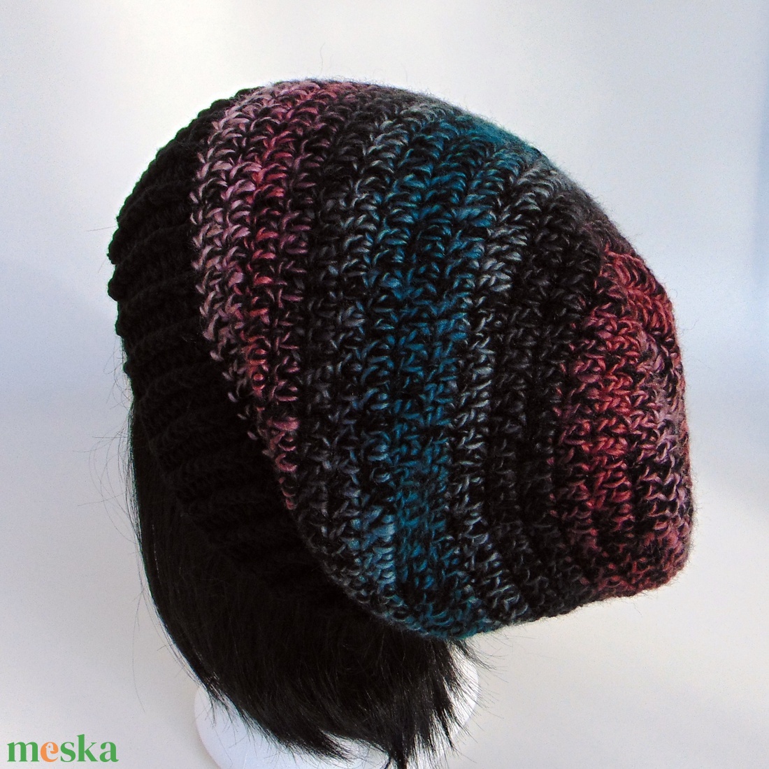 Cora slouchy fazonú női sapka /  horgolt sapka  - ruha & divat - sál, sapka, kendő - sapka - Meska.hu