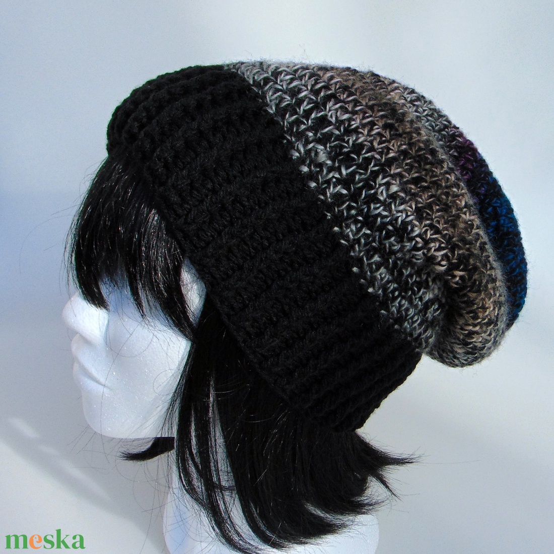 Aubree slouchy fazonú női sapka /  horgolt sapka  - ruha & divat - sál, sapka, kendő - sapka - Meska.hu
