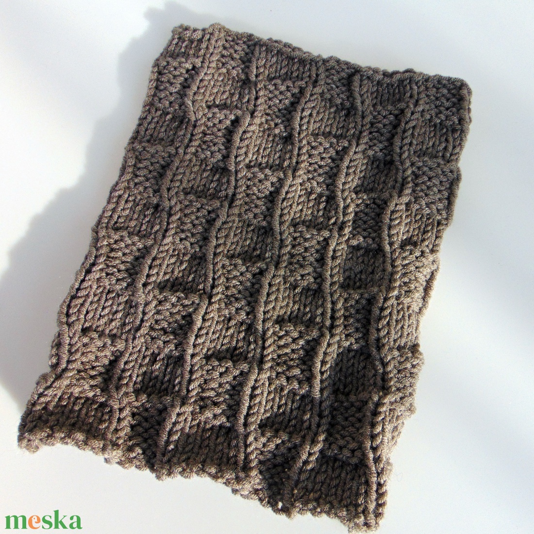 Kocka mintás- FÉRFI csősál/ Vastag, puha és meleg csősál -  - Meska.hu