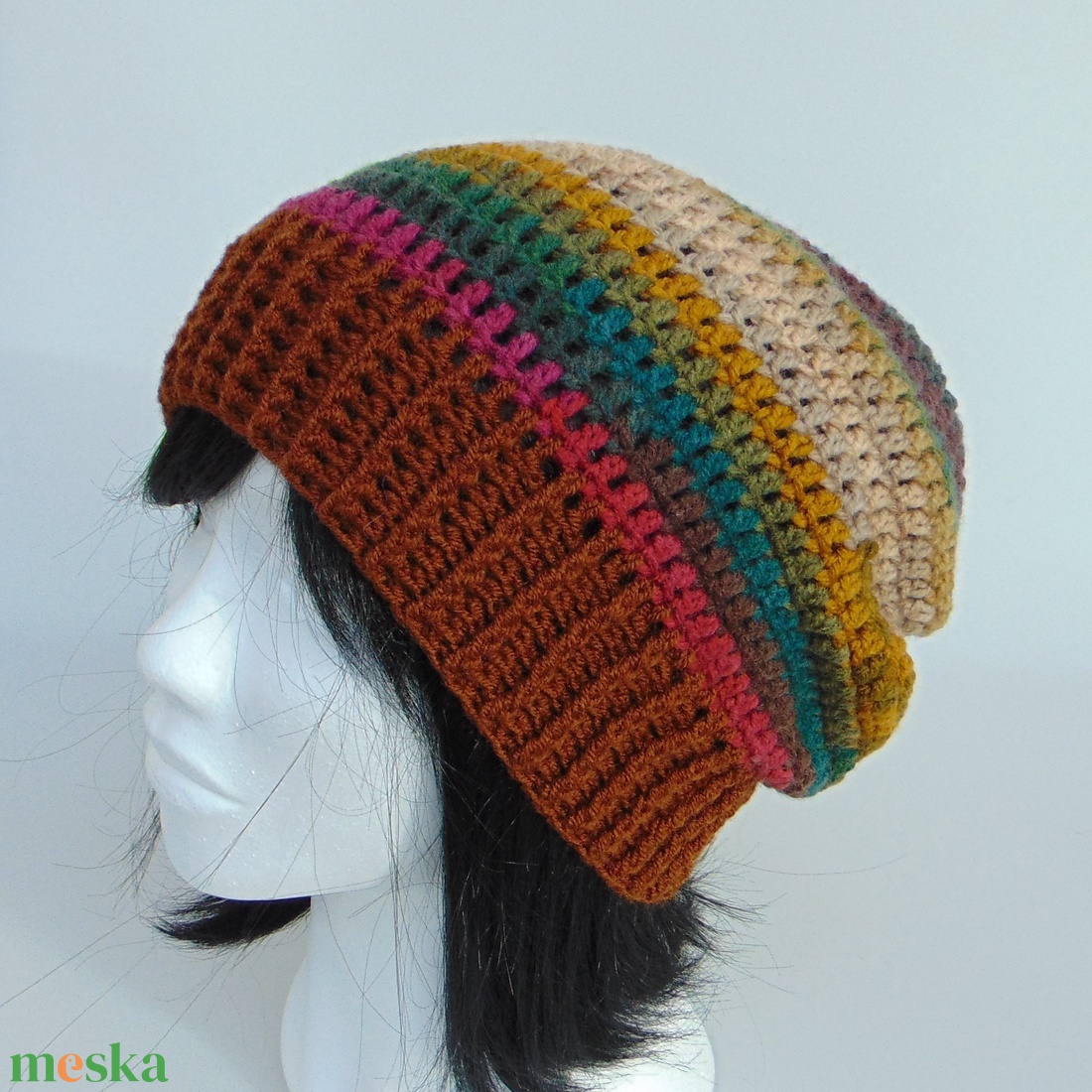 Grace / slouchy fazonú női sapka /  horgolt sapka  - ruha & divat - sál, sapka, kendő - sapka - Meska.hu