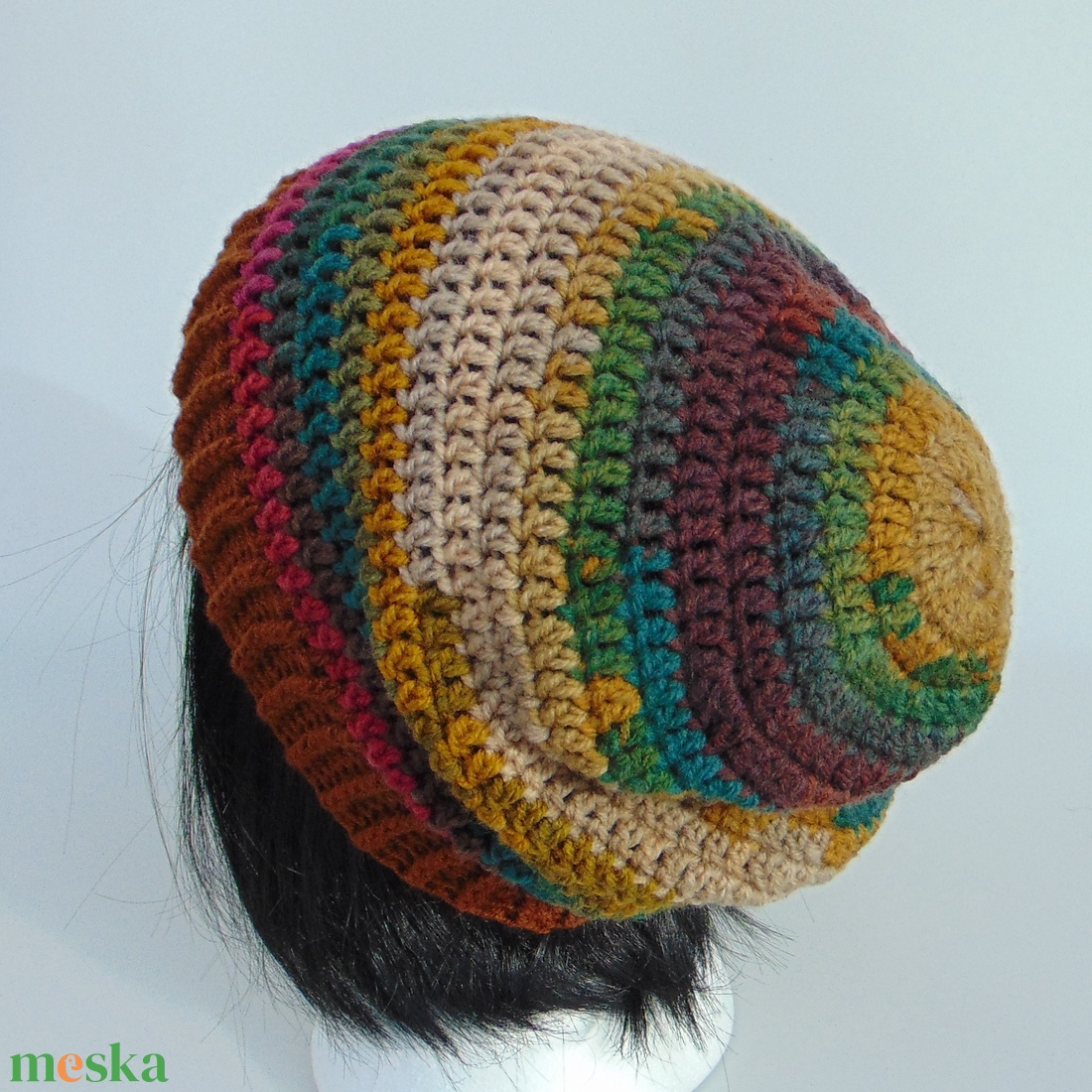 Grace / slouchy fazonú női sapka /  horgolt sapka  - ruha & divat - sál, sapka, kendő - sapka - Meska.hu