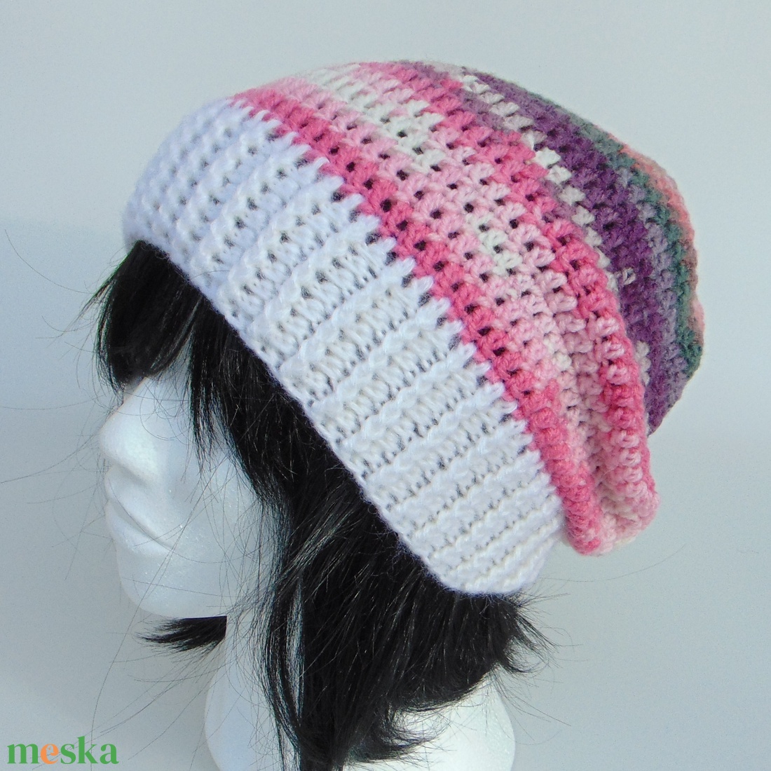 Lily / slouchy fazonú női sapka /  horgolt sapka  - ruha & divat - sál, sapka, kendő - sapka - Meska.hu