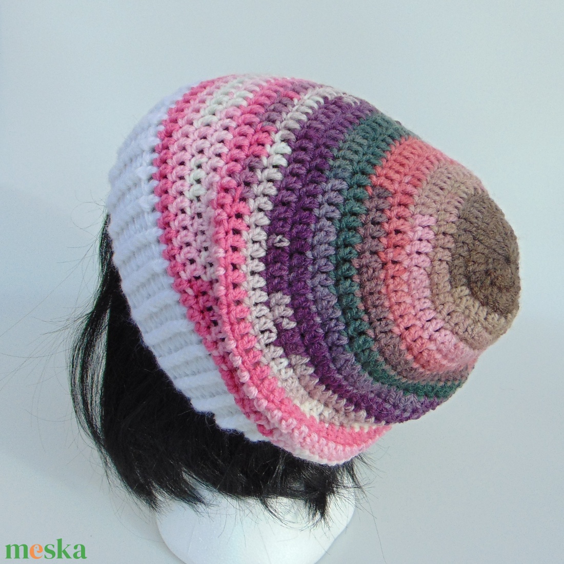 Lily / slouchy fazonú női sapka /  horgolt sapka  - ruha & divat - sál, sapka, kendő - sapka - Meska.hu