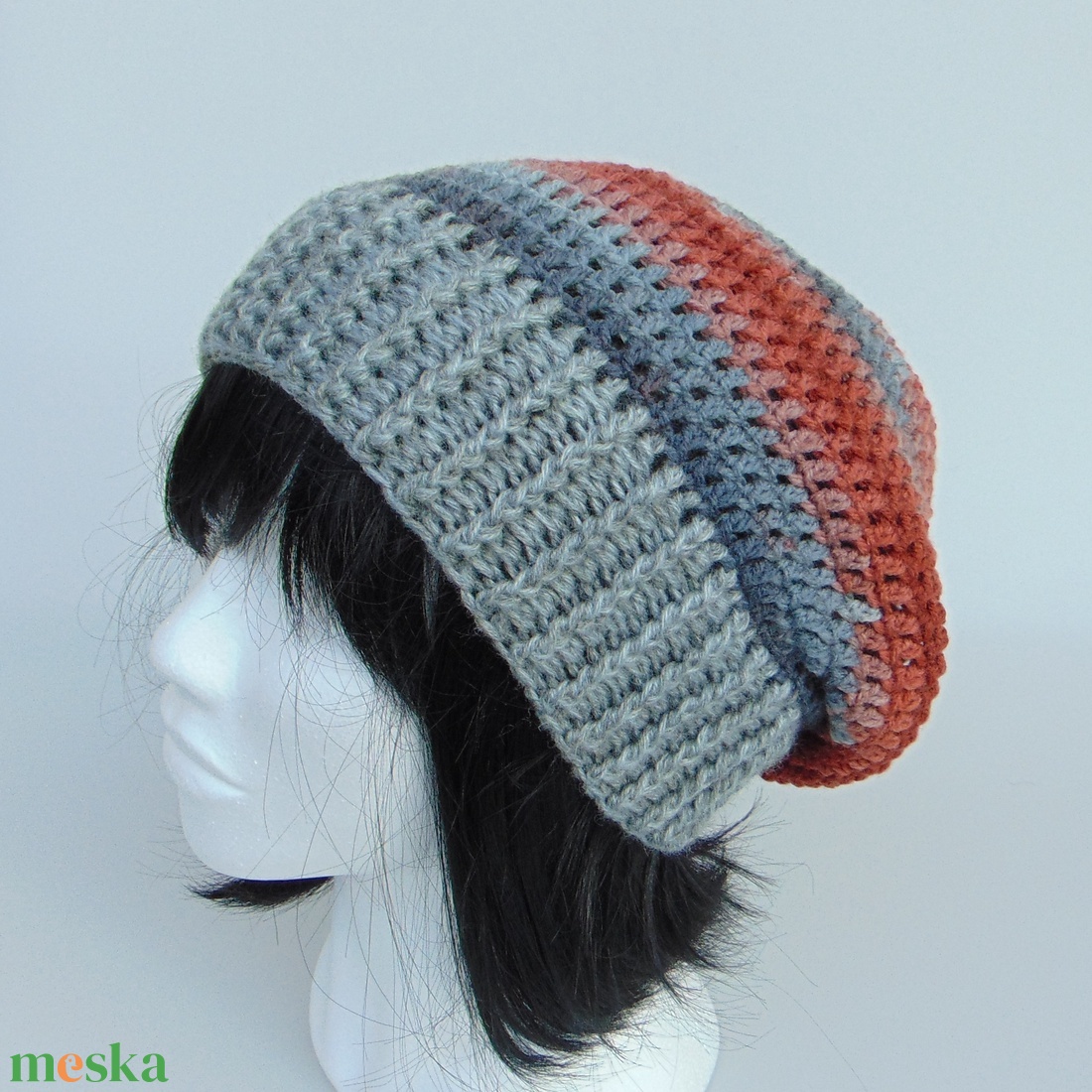 Clara / slouchy fazonú női sapka /  horgolt sapka  - ruha & divat - sál, sapka, kendő - sapka - Meska.hu